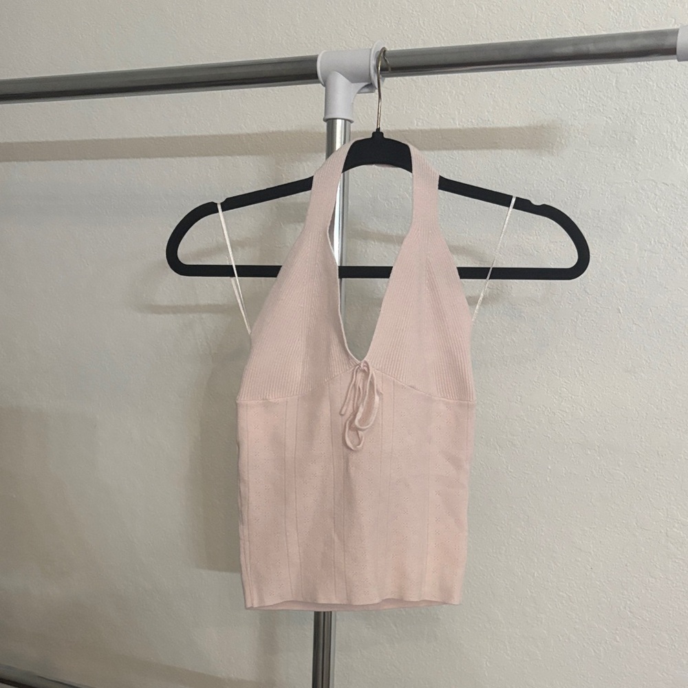 PacSun Light Pink Halter Tank Top